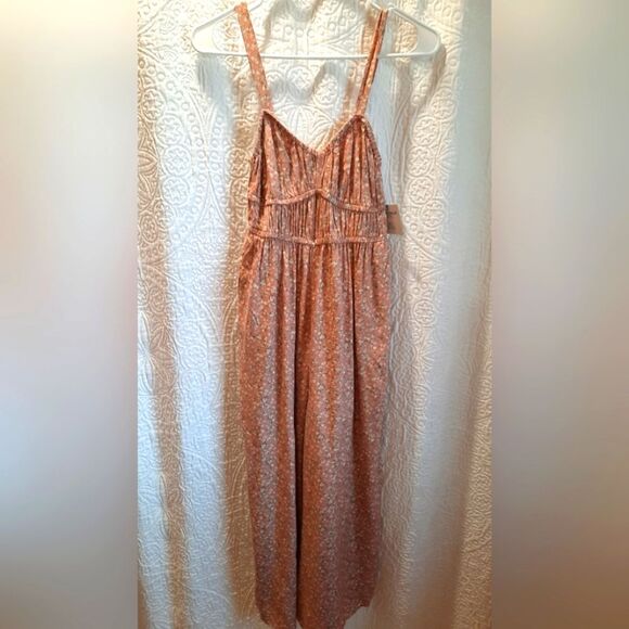 Arizona Jean Company Pants - Arizona Romper Small Pink Floral Sleeveless Spagetti Strap Casual Spring Comfort